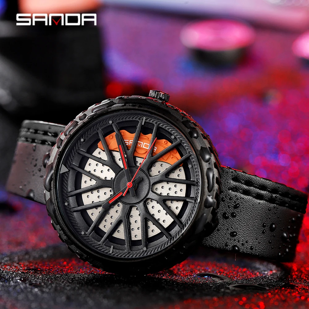Часы наручные SANDA Мужские Аналоговые спортивные армейские кварцевые в стиле