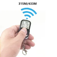 Mando a distancia con copia de luz de 433,92MHz, con clon de metal, duplicador automático para dispositivos, puerta de garaje de casa o coche, color azul