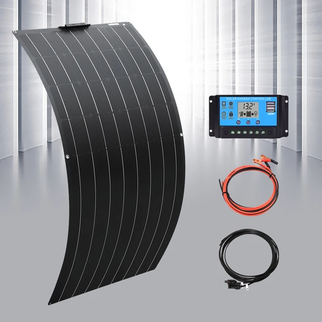 450W 12V Solar Panel Kit Complet High Efficiency Monocrystalline Cell 12V 24V Controller 1000W 220V Inverter for Car RV Camper 150w kit