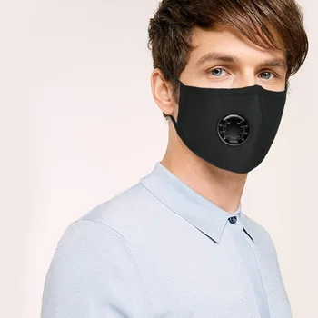 

PM2.5 Mouth Mask Anti Haze Activated Carbon Face Mask Reusable Filter Paper for Women Men Solid Color Masks Health Care