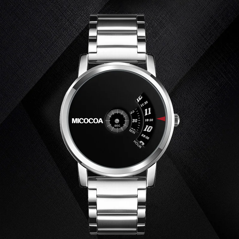 

Kou Rouse Bin Men Creative Non-Hands Concept Douyin Deft Quartz Two Cross Border Watch Factory