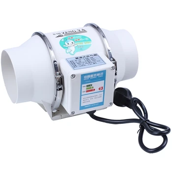 

4 inch Wall Window Toilet Mountable Exhaust Fan Pressure Boost Fan Ventilator Bathroom Removal Ventilate Air Cleaning Kitchen Ba