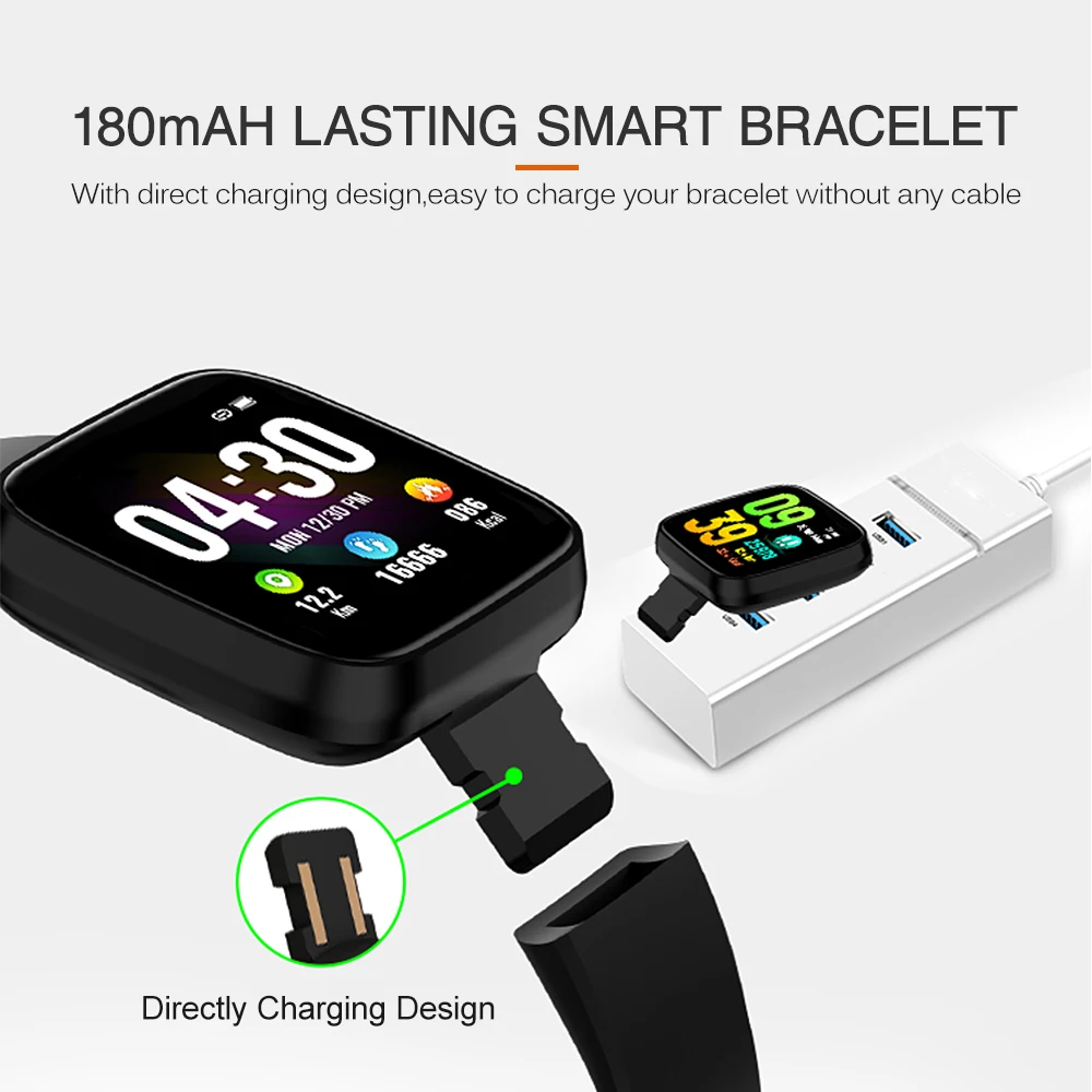 IP67 Смарт фитнес часы для мужчин кровяное давление водонепроницаемый Smartwatch для женщин монитор сердечного ритма фитнес-трекер Спорт Wrisatband