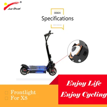 

Strong Light Safety Convenient Headlight For Electric Scooter Long Service Life Clear Line Frontlight Adult Scooter Accessories