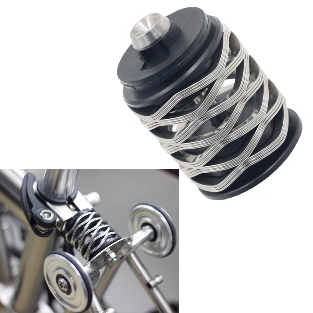 

Folding Bike Rear Absorber Spring Suspension Shock Triple Layer Bike Shocks