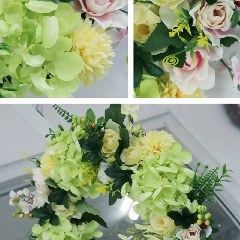 

Венок гортензии 16 дюймов, искусственный цветок, имитация входной двери, гирлянда гардении, уличный весенний венок, фермерский венок