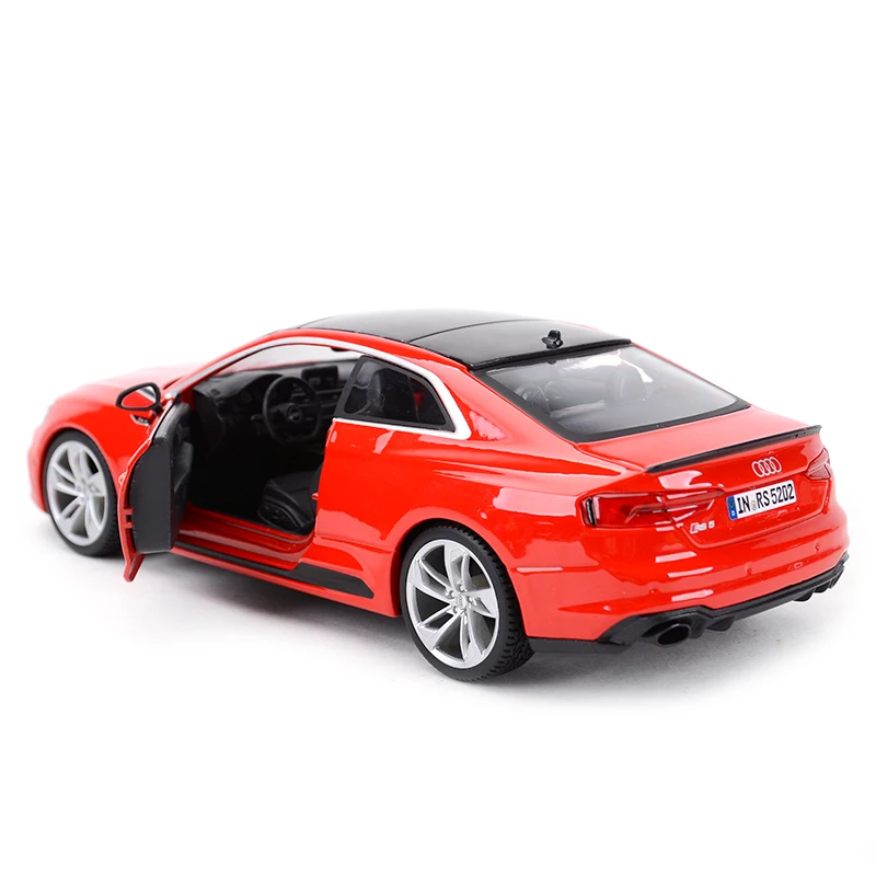 Bburago 1:24 Scale Audi RS 5 Coupe Red alloy racing car Alloy Luxury Vehicle Diecast Pull Back Cars Model Toy Collection Gift 3