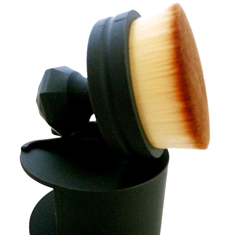 

1 PC Round Shape Push-Pull Portable Makeup Brush Make Up For Facial Liquid Foundation Cosmetic