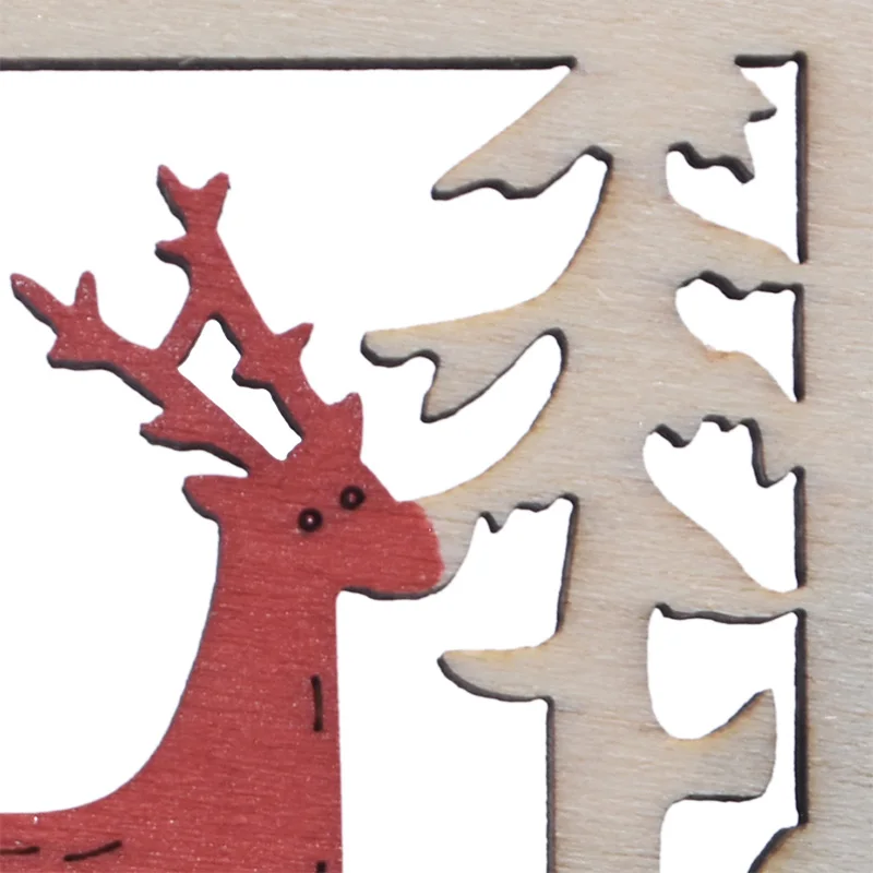 Деревянная немецкая подвесная елка Frohe Weihnachten орнамент Рождественская вывеска
