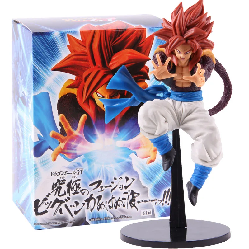 Принтом из мультфильма «Жемчуг дракона Супер Saiyan 4 GT Ultimate Fusion футболка Теория большого взрыва камехамеха gogeta pvc, движущаяся фигурка, Коллекционная модель, игрушка