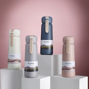 

New Design Thermos Double Wall Stainless Steel Vacuum Flasks Thermoses Coffee Tea Milk Travel Mug Water Bottle Gifts 350ml H1228