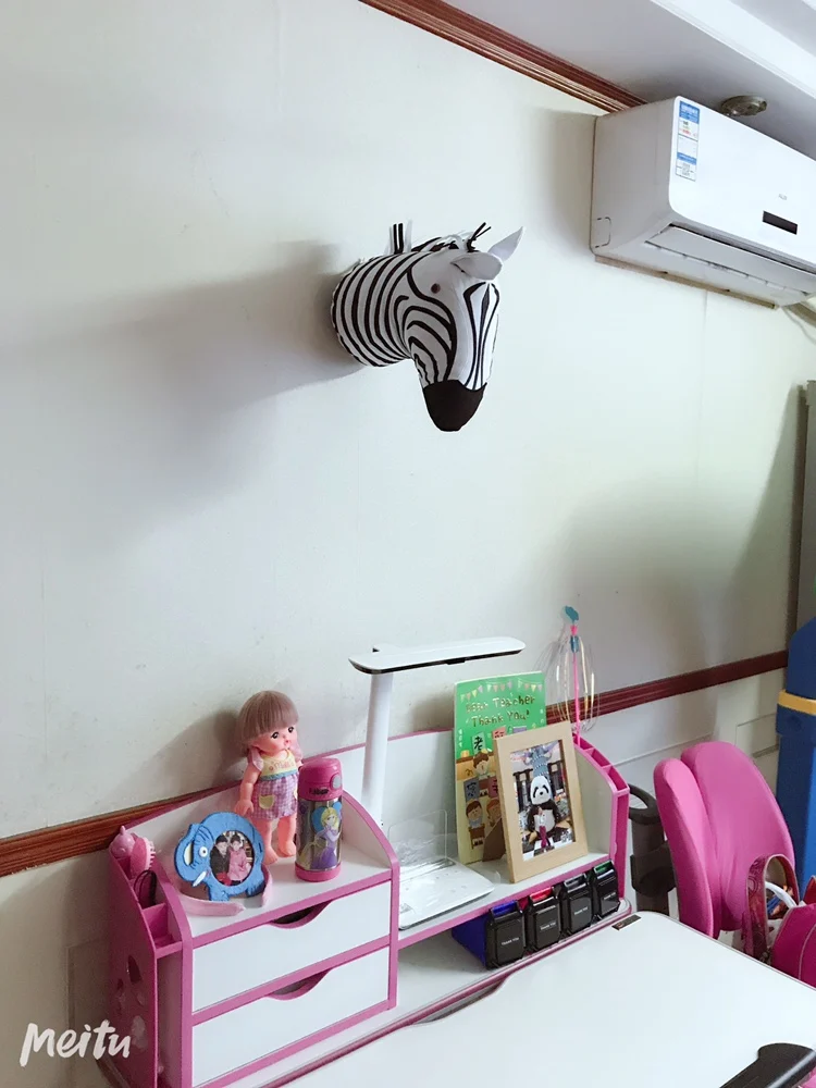 Kids Room Decoration 3D Animal Heads Elephant Deer Unicorn Head Wall Hanging Decor For Children Room Nursery Room Decoration