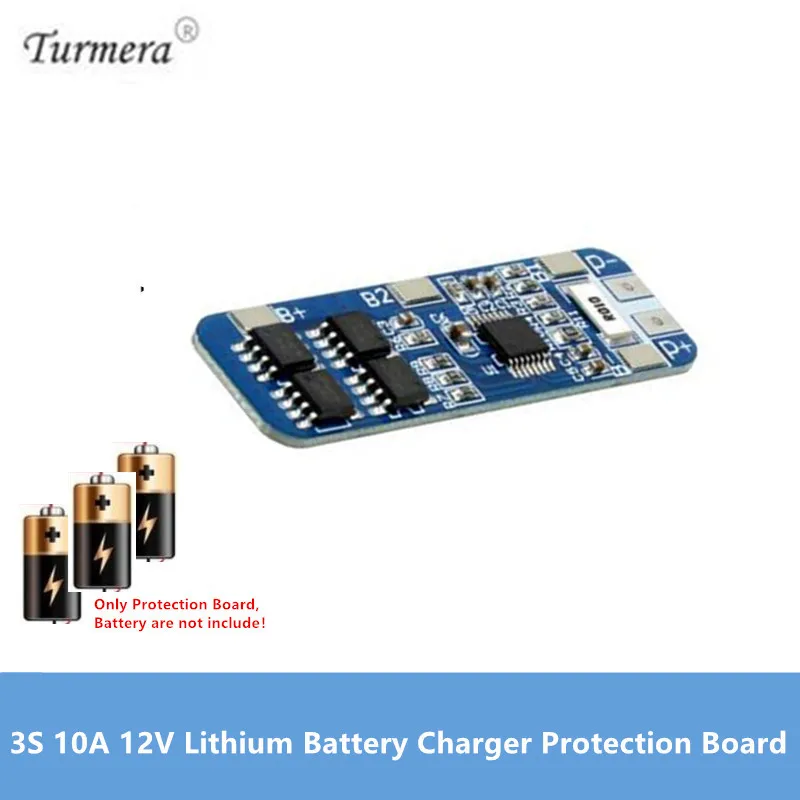 3S 10A 12V аккумулятор 18650 Защищенный 18650 модуль для 3 шт. 18650 литий-ионный аккумулятор зарядное устройство BMS 10,8 V 11,1 V 12,6 V