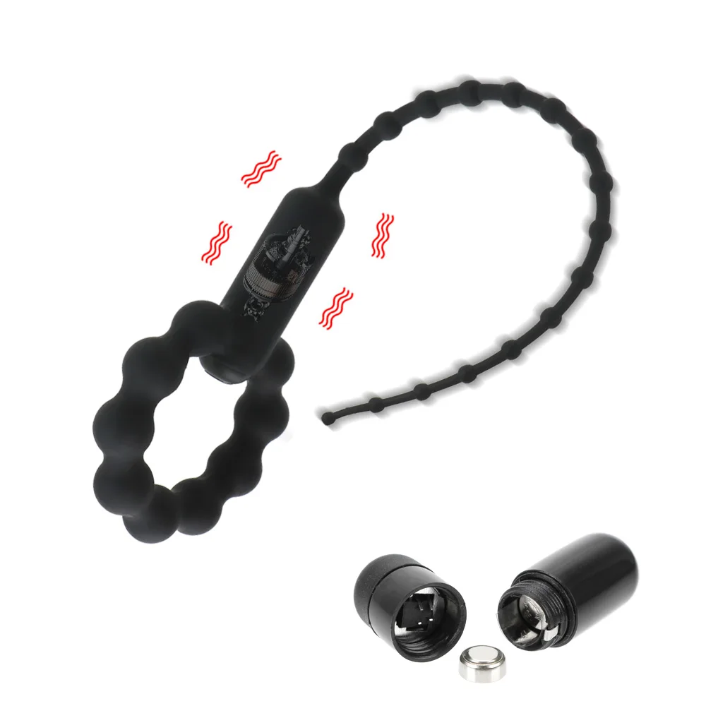 Urethral Sounding Vibrator Penis Plug For Men Cock Ring Catheter Medical Exerciser Male Masturbator Erotic Product Sex Toys Shop