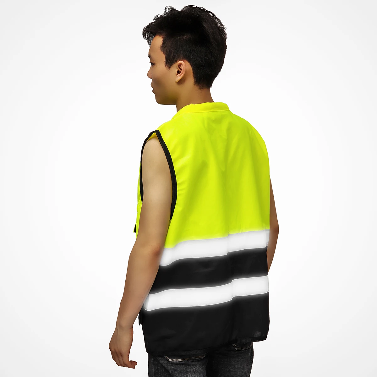 S/M/L Высокая Видимость Hi-Vis жилет безопасности Светоотражающая куртка для водителя ночной жилет безопасности с карманами для работы