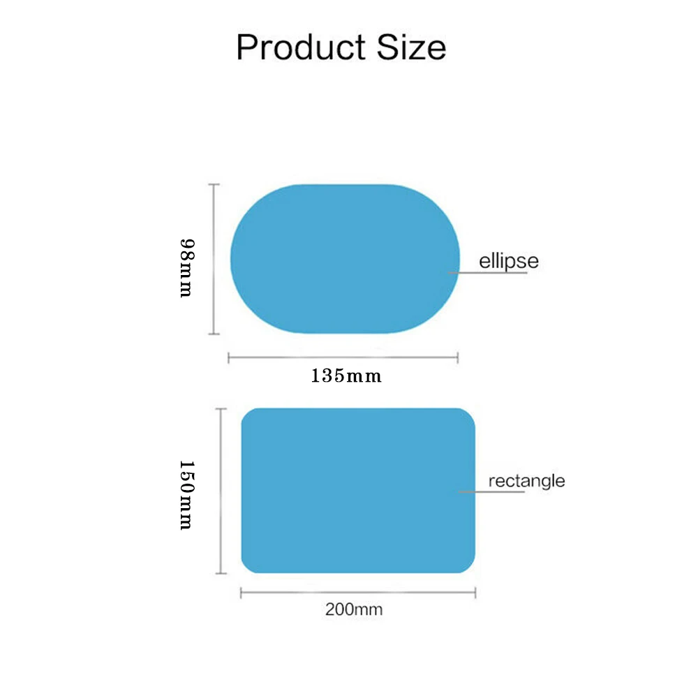 4 шт. Высокое качество ПЭТ пластик Материал Автомобильное зеркало заднего вида
