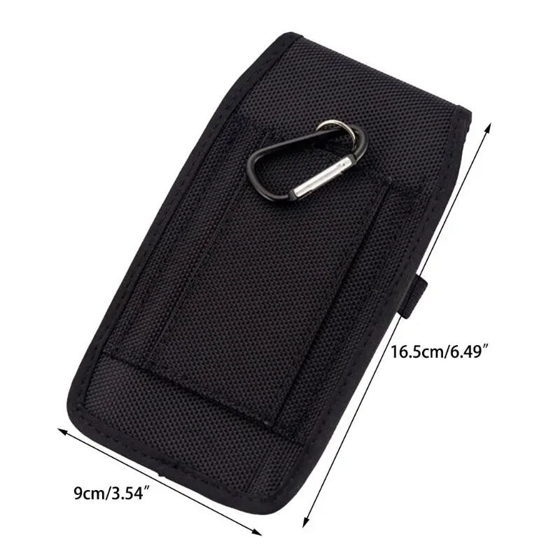 Kasual Nilon Ponsel Tas Pinggang Hook Loop Sarung Pouch Ponsel Cover untuk iPhone Samsung Xiaomi Huawei Aksesoris Y3ND