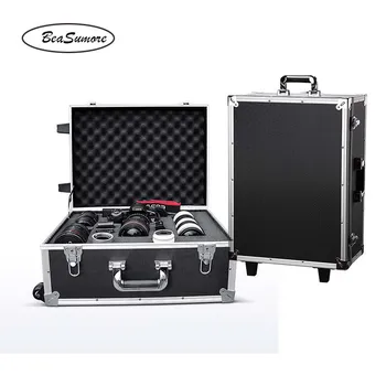 

BeaSumore Shockproof professional photography Rolling Luggage Spinner Camera SLR lens Trolley 20 inch Cabin Suitcase Wheels
