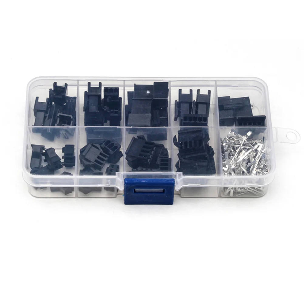 

200pcs Terminal Connector Wire Electrical Tools Male/Female Pin Assortment Housing Wire Insulated Crimp Jumper Header With Box