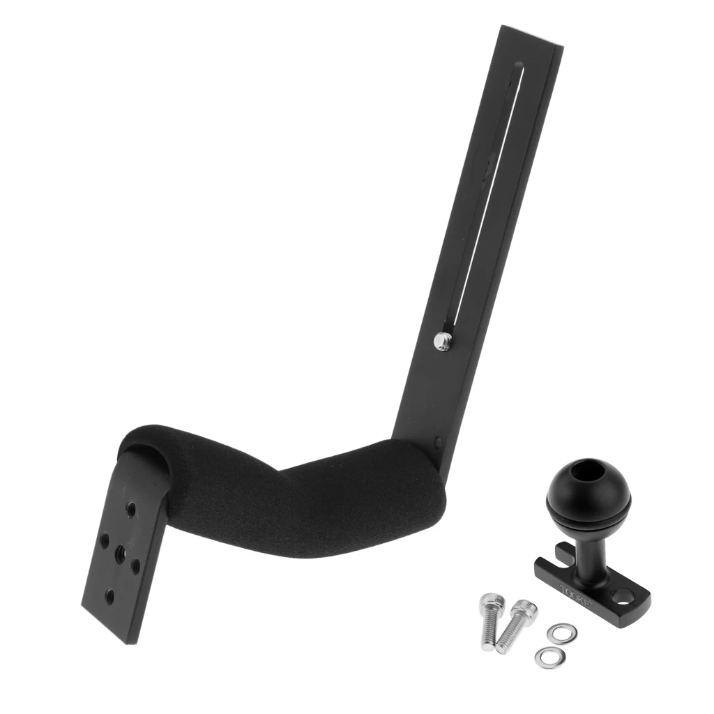 

Arm Handle Tray Ball Head Base Adapter for Underwater Housing Diving Photography with Screws - Black
