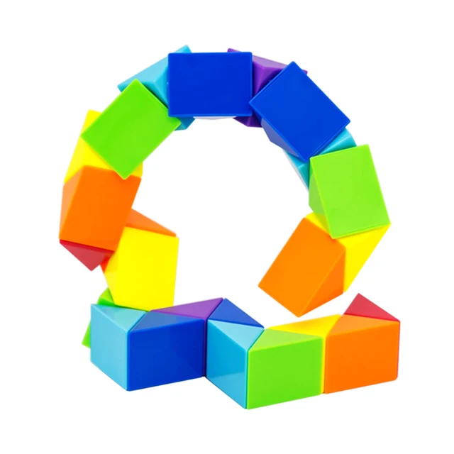 Magic Ruler Puzzle Cube Maze Toy Hand Game Case Box Fun Brain Game Challenge Toys Antistress Cube Twist Snake Folding Toy  (24) 6