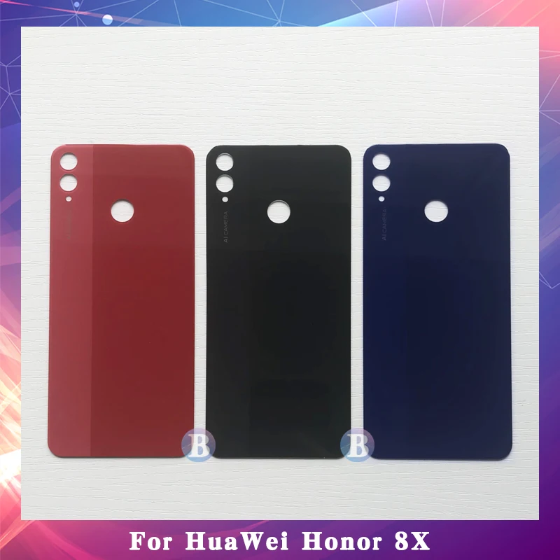 

For Huawei Honor 8X Housing Battery Cover Back Door Rear Cover Glass with Adhesive Replacement Parts