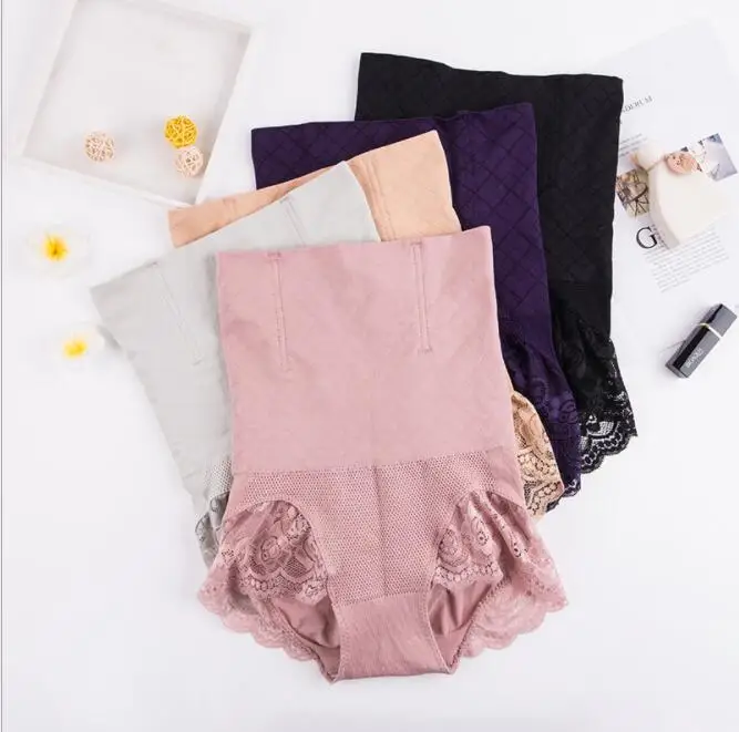 

Fashion High Waist Women Slimming Panties Shapewear Tummy Control Panties Body Shapers Underwear Sexy Lace Lingerie