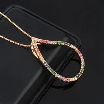 

Pendant Necklace for Women Gold Plated Brass Chain Necklace Fashion Jewelry