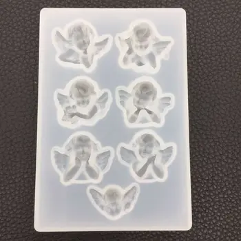 

Little Angel Shape Silicone Mold For Resin DIY Clay UV Epoxy Resin Molds Pendant Jewelry Tools Mould