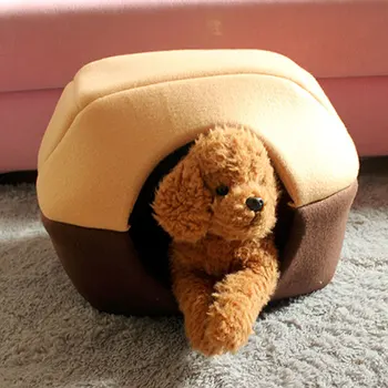 

Winter Cat Dog Bed House Foldable Soft Warm Animal Puppy Cave Sleeping Mat Pad Nest Kennel Pet Supplies JAN88