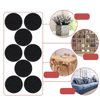 

8pcs Table Feet Pad Self-adhesive Silent Non-Slip Thicken Furniture Grippers Furniture Pads Floor Protectors Pad for Table Chair