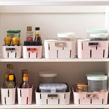 

Hollow Plastic Debris Storage Basket Kitchen Vegetables Fruit Storage Containers Household Plastic Snack Toy Storage Organizer