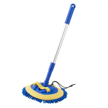 

Retractable Car Cleaning Brush Rotatable Auto Care Wash Mop Mitt With Aluminum Alloy Long Handle Removable Automobile Cleaning A