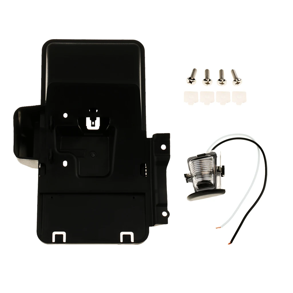 Rear License Plate Bracket Holder with Light Lamp For Jeep Wrangler 2009-2014