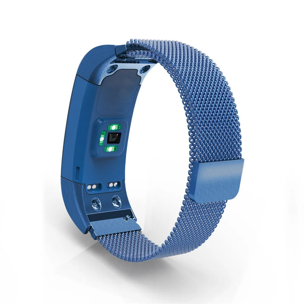 Для часы Garmin vivosmart HR+ Миланская Магнитная Петля из нержавеющей стали Нержавеющая сталь Смотреть Band умные часы с ремнем долговечные аксессуары#810