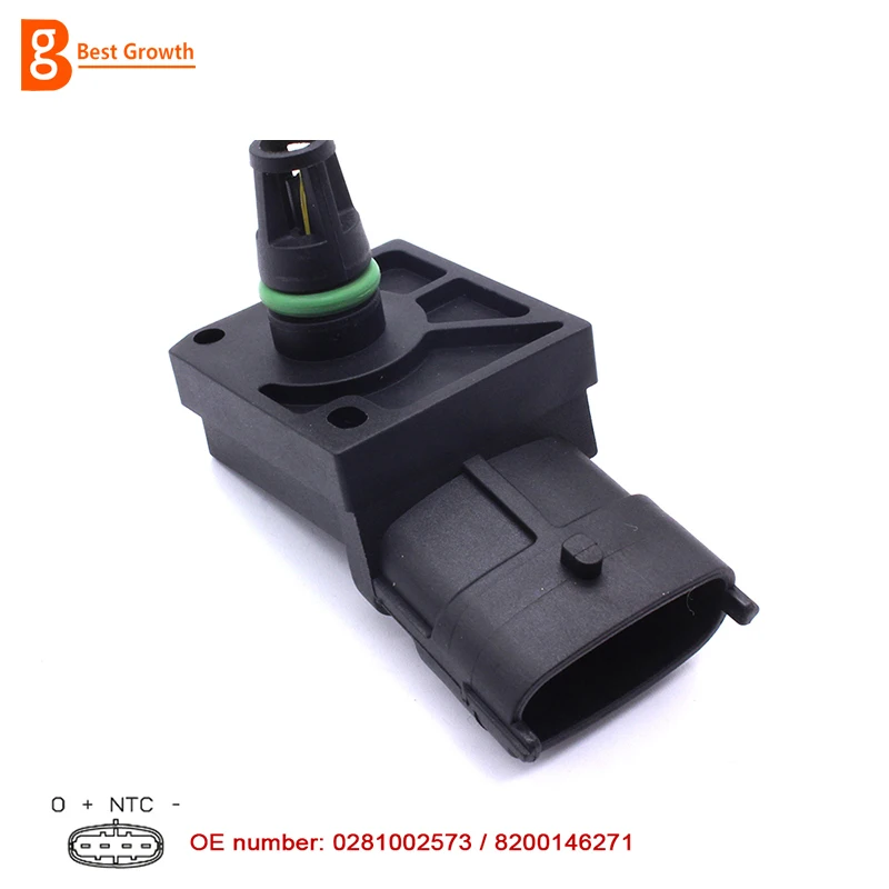 

Intake Pressure MAP Sensor 8200194432 0281002573 For Renault Master 2.2 Clio Grand Scenic Modus Megane ruian BG001F172