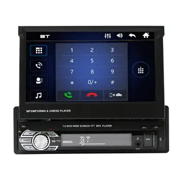 

9601G 7Inch Touch Screen Bluetooth Car Stereo MP5 Player Vehicle GPS FM/AM Radio with Map Card+ Camera For Android phones
