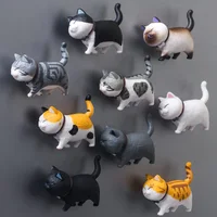 Lovely Cat Series magnete per frigorifero magnete per gatti 3D decorazione per la casa regalo creativo adesivo per frigorifero animale
