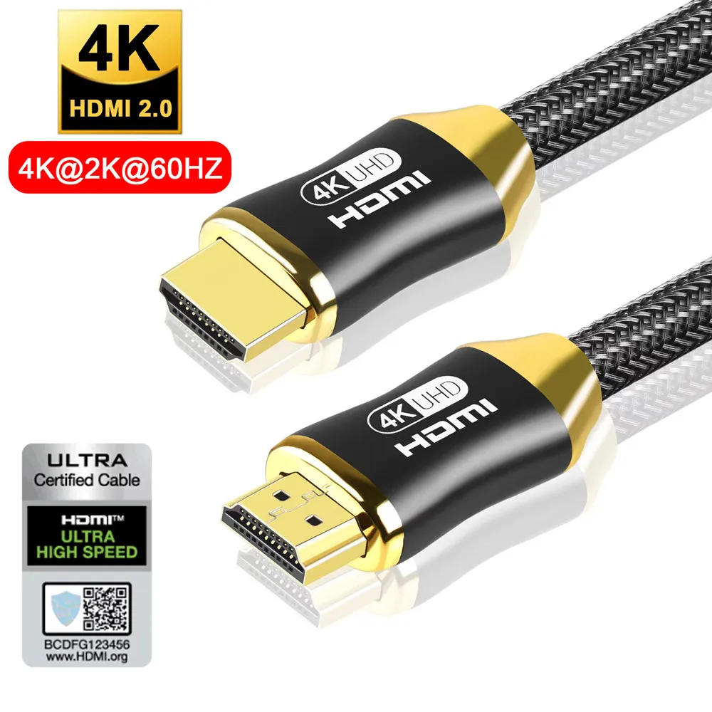 Купить 1 м 2 3 5 10 15 20 4 к 60 Гц Кабель HDMI-HDMI видеокабели с позолоченным покрытием HDMI 0 | Кабели HDMI (1005003624657475)
