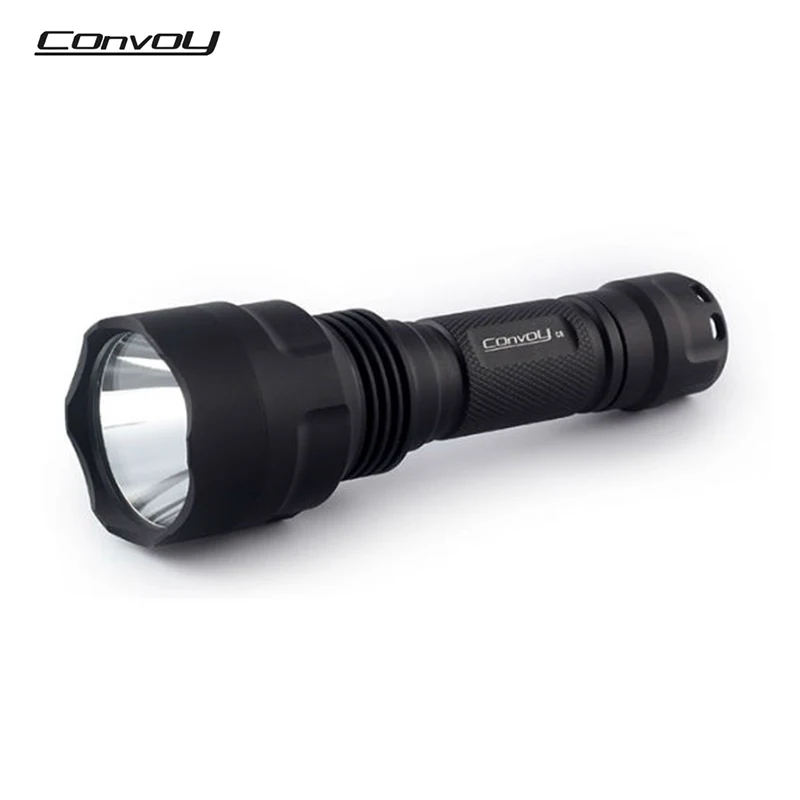 NEW Convoy C8 AK47 7135*8 3/5 Modes Integrated Head LED Flashlight IPX-8 Waterproof for Camping Torch Hunting Lantern Lamp