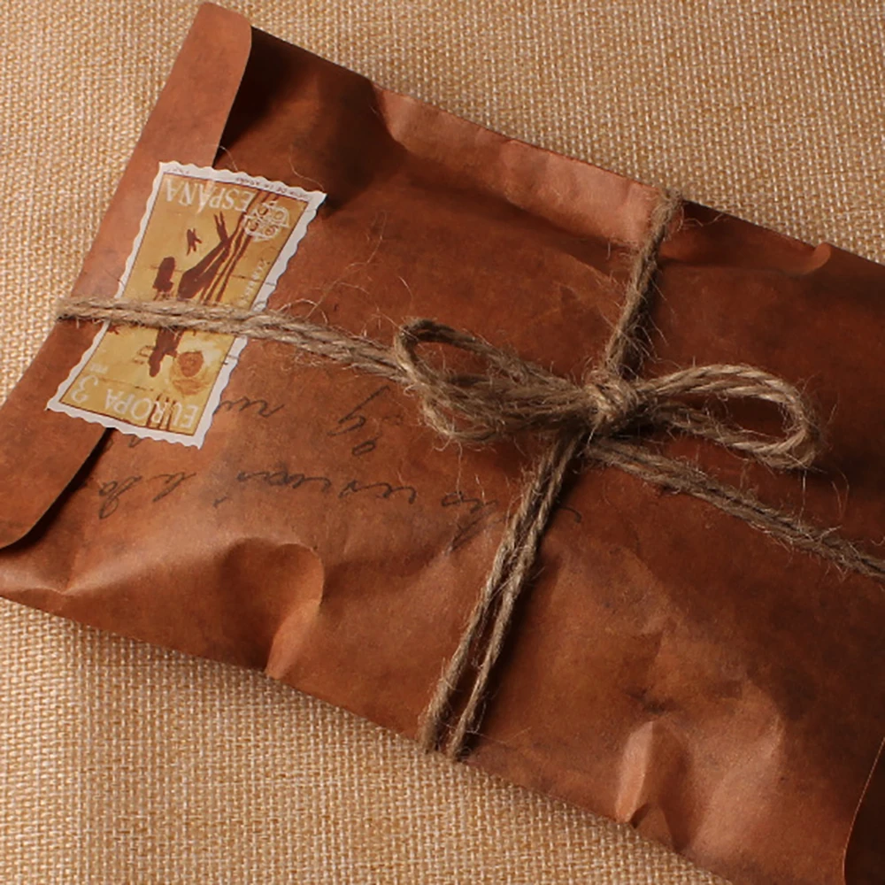  Lychee LIfe Retro DIY Kraft Paper Invitation Greeting Card with Envelope Party Invitation Envelopes - 4000167363806