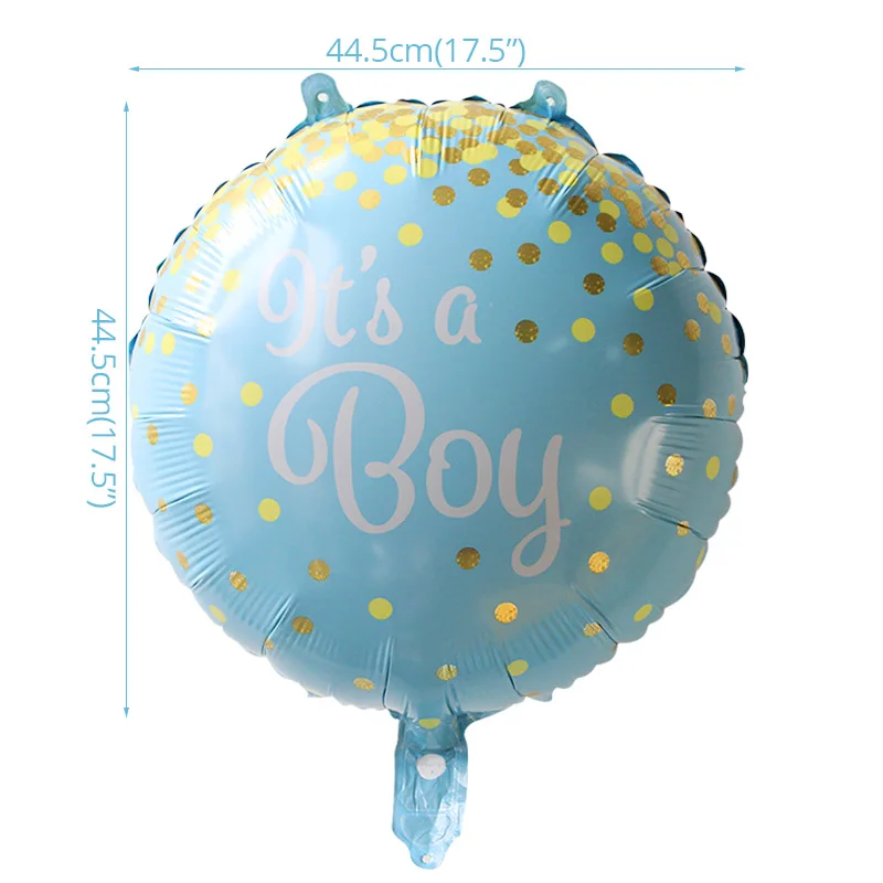 Пол раскрывает Baby Shower мальчик или девочка бумажная фоторамка Фото будка Babyshower фото реквизит крестины 1 день рождения украшения - Цвет: 1pcs foil balloon
