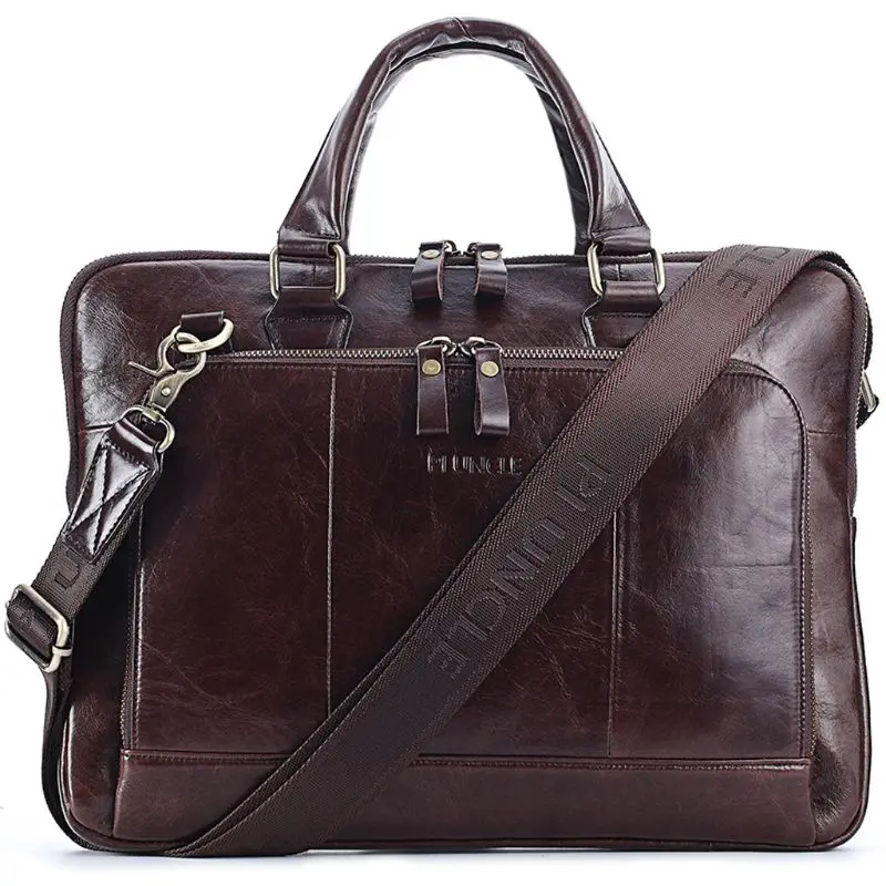 

Men's Leather Messenger Shoulder Bag Crossbody Handbag Casual Briefcase X5XA