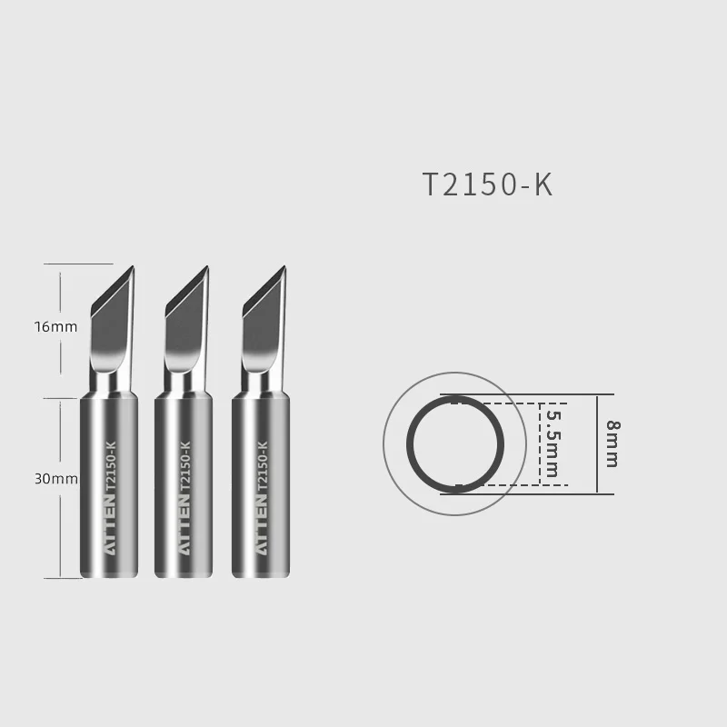 welding electrodes types ATTEN Original Authentic Tip for ST2150 ST-2150 ST2150D ST-2150D Soldering Iron Nozzle Welding Accessories lead free solder paste