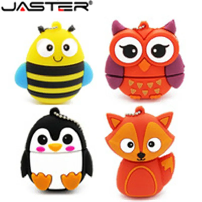 

JASTER HOT! Cute mini cartoon penguin owl pen drive usb flash drive pendrive 4GB/8GB/16GB/32GB/64GB usb stick