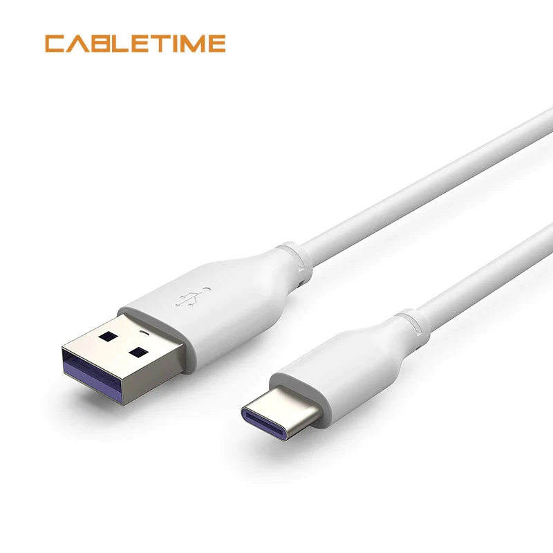 Кабель usb-c CABLETIME 5 А для Android Huawei Mate30 20 10 Samsung мобильный телефон N322 | Электроника