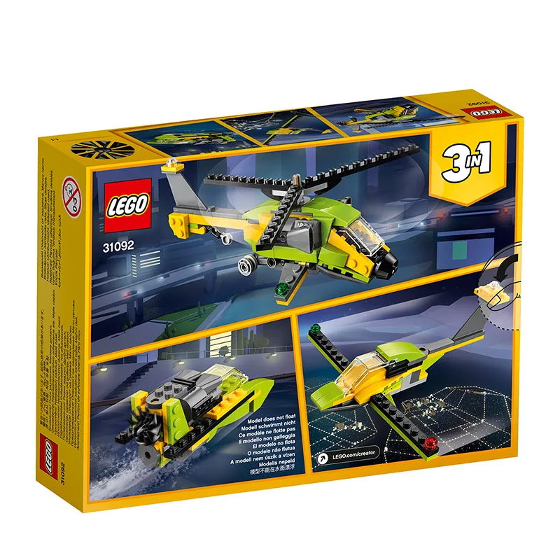 LEGO March New Products Creative Flexible Series Helicopter Adventure 31092 Lego Toy Building Blocks