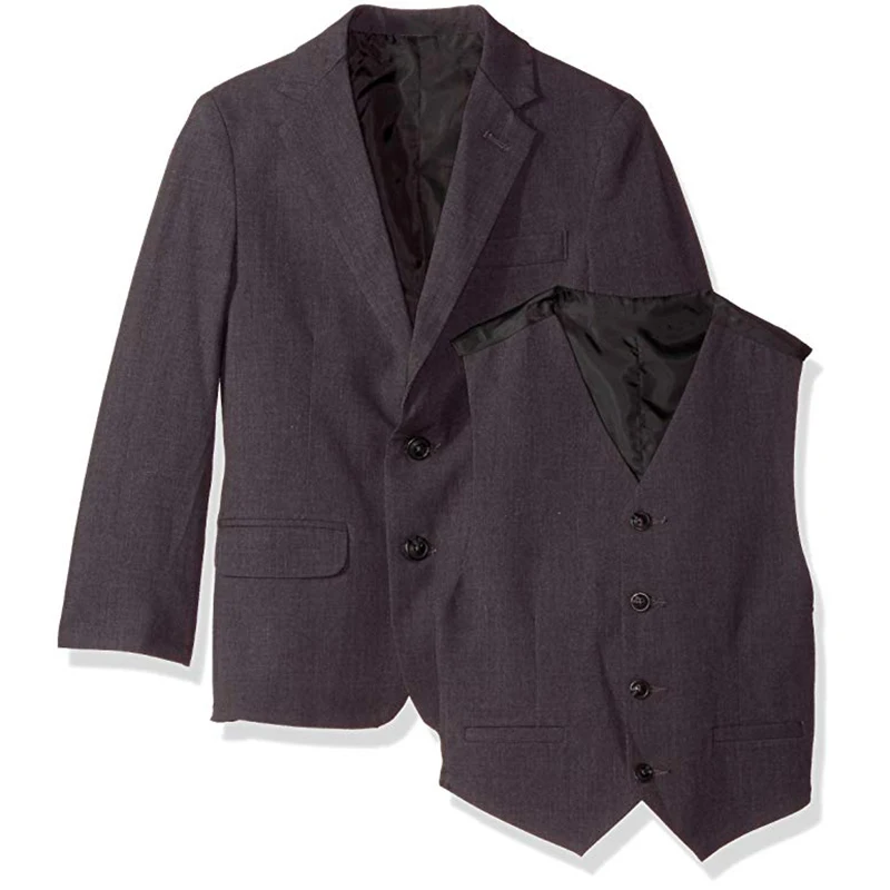Relaxed Style Costumes Brown For Wedding Loose Version Groom Wedding Suits Best Man Party Formal Blazer Men 3 Pieces Suit