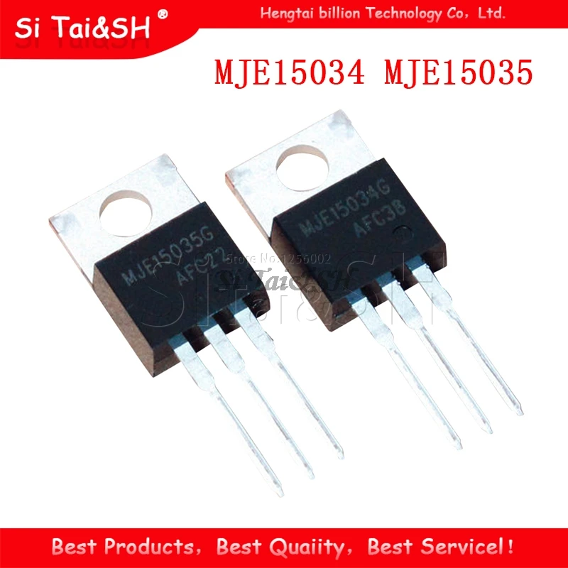 10pcs MJE15034G TO-220 MJE15035G TO220 (5PCS MJE15034 + 5PCS MJE15035 ) new original | Электронные компоненты и