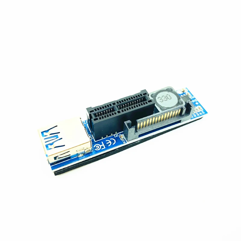 Riser PCI Express x1 Extension Cable PCI-E 1X Slot Riser Card Extender PCI-Express Lead60cm USB3.0 Cable for Network